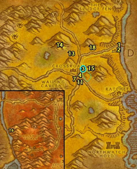 Wow Classic Barrens Map