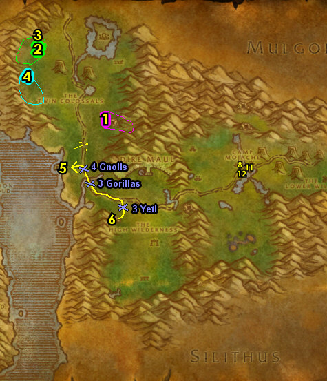 40-50 (Horde) Badlands, SoS, STV, Dustwallow, Tanaris, Feralas, Azshara ...